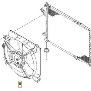 RADIADOR AGUA CHEVROLET MATIZ SE 96591475