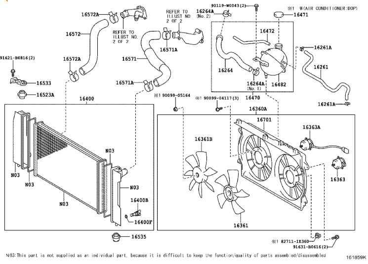 RADIADOR AGUA TOYOTA AVENSIS BERLINA 2.0 D4-D Executive Sedán 164000G030