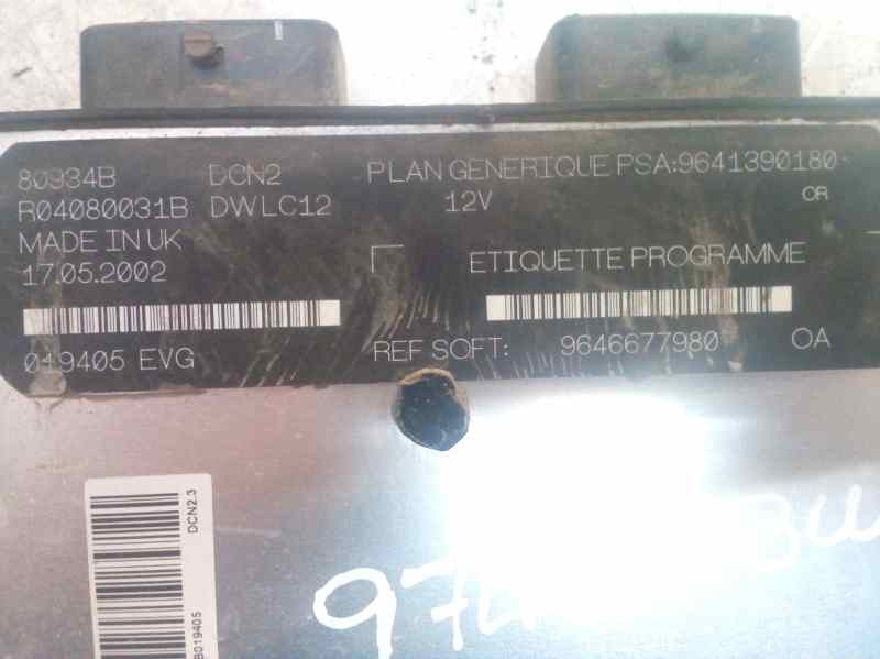 CENTRALITA MOTOR UCE CITROEN XSARA BERLINA 1.9 Diesel 9646677980 - Imagen 3