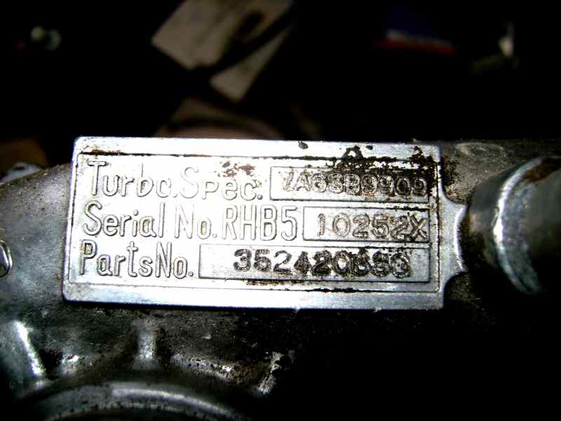 TURBOCOMPRESOR CHRYSLER VOYAGER 2.5 TD LE 35242068F - Imagen 2