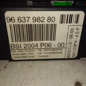 CAJA RELES / FUSIBLES PEUGEOT 207 XT 9663798280