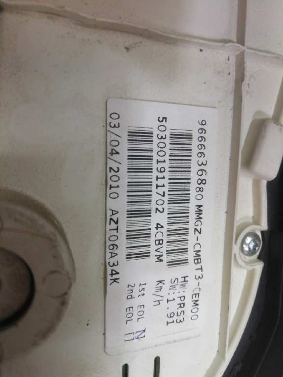 CUADRO INSTRUMENTOS PEUGEOT 206 BERLINA * 9666636880 - Imagen 2