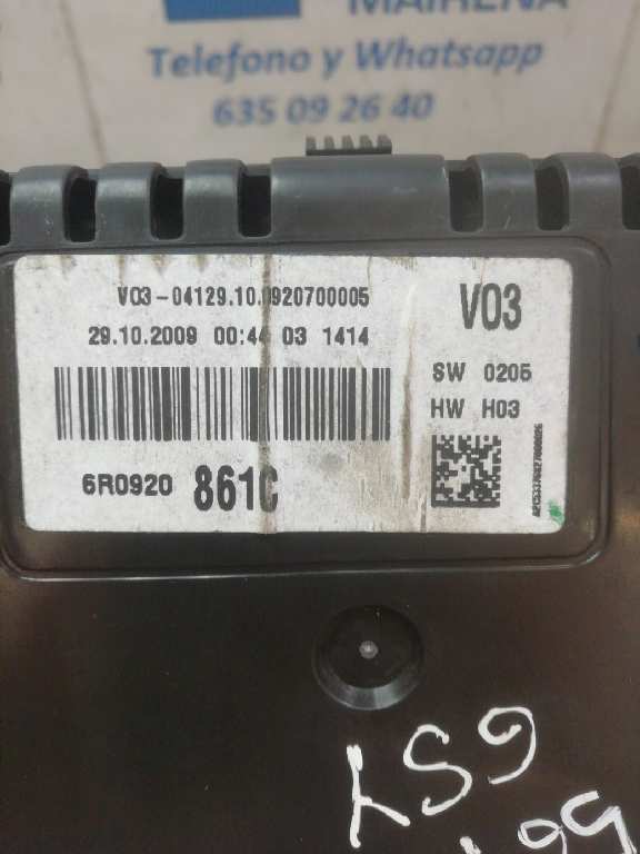 CUADRO INSTRUMENTOS VOLKSWAGEN POLO 1.6 TDI 6R0920861C - Imagen 4