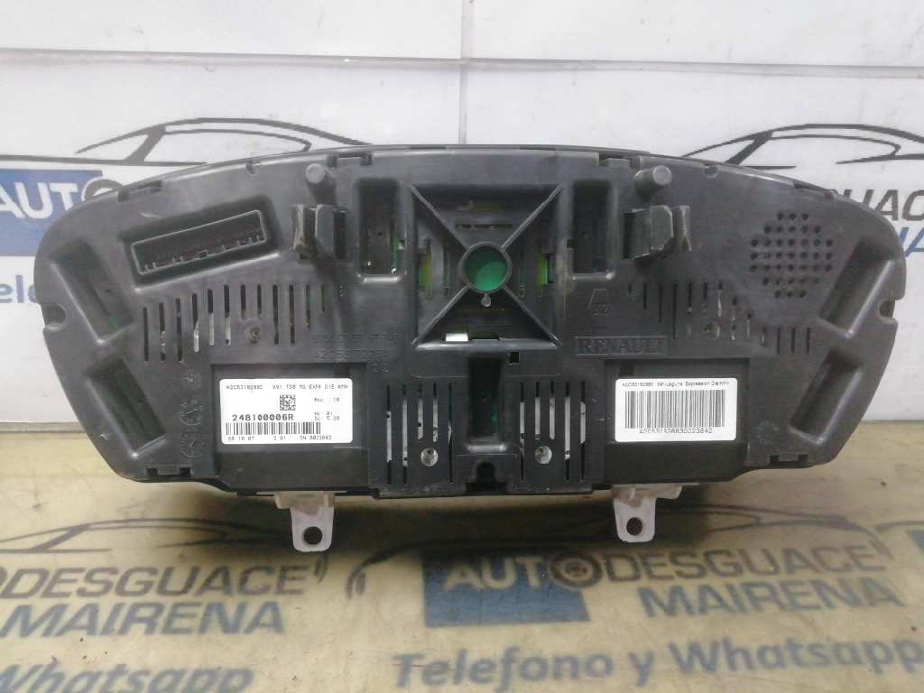 CUADRO INSTRUMENTOS RENAULT LAGUNA III Dynamique TomTom 248100006R - Imagen 2