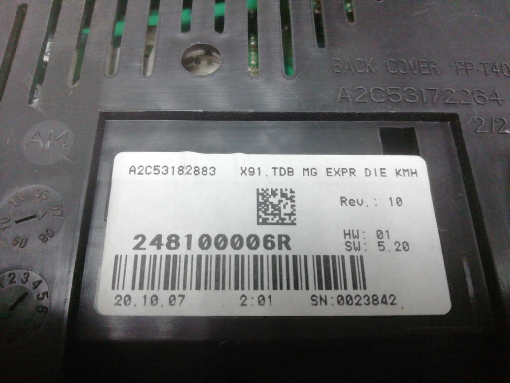 CUADRO INSTRUMENTOS RENAULT LAGUNA III Dynamique TomTom 248100006R - Imagen 3