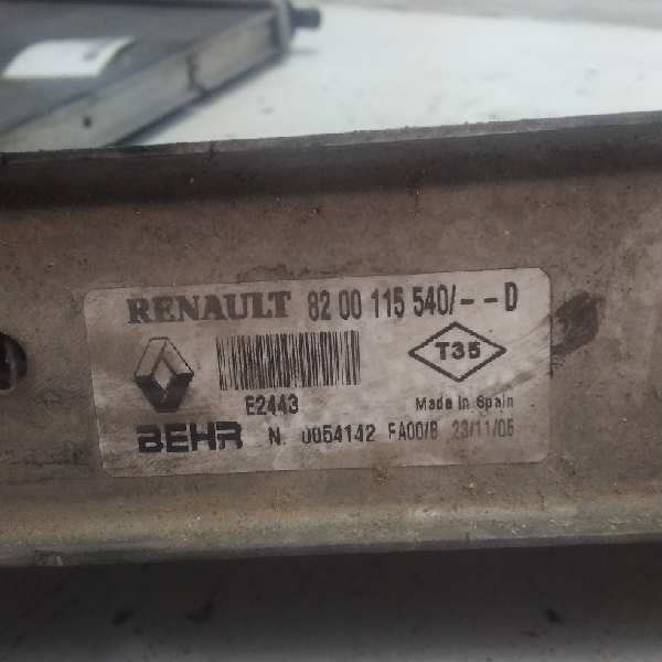 INTERCOOLER RENAULT SCENIC II Confort Authentique 8200700172 - Imagen 3