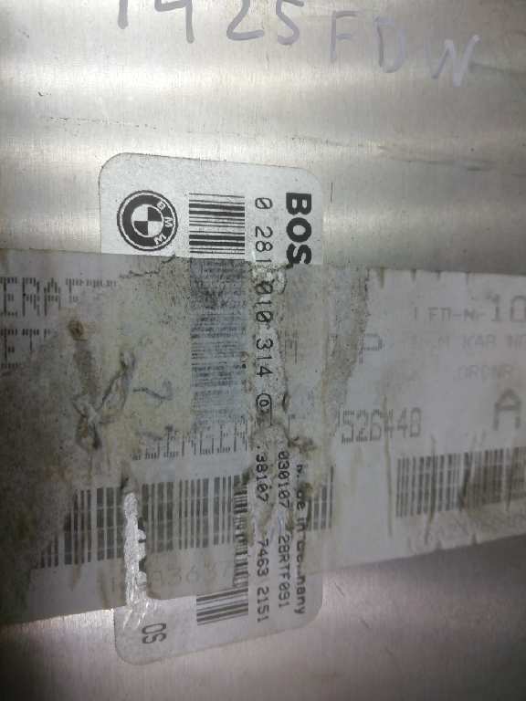 CENTRALITA MOTOR UCE BMW SERIE 3 BERLINA 3.0 24V Turbodiesel 0281010314 - Imagen 2