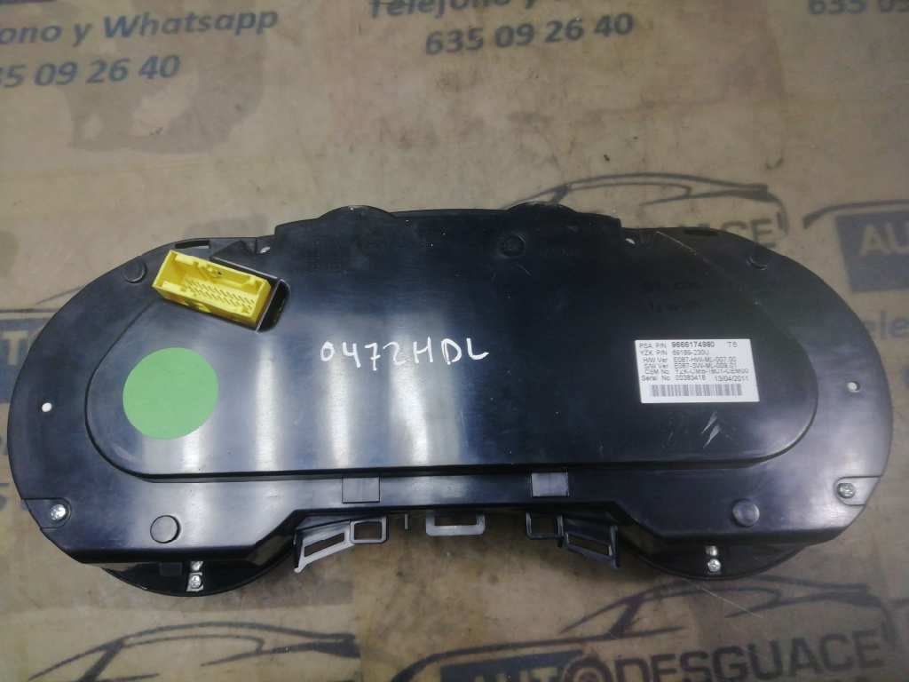 CUADRO INSTRUMENTOS PEUGEOT 3008 Style 9666174980 - Imagen 3