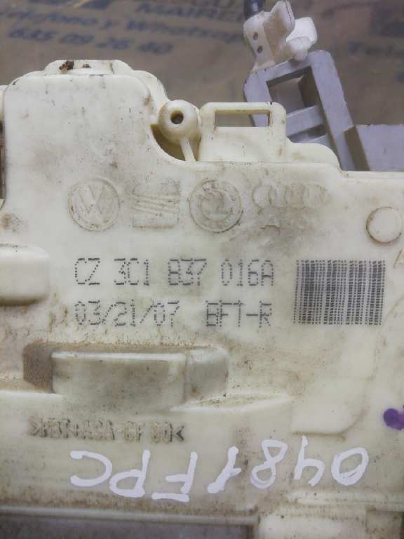 CERRADURA PUERTA DELANTERA DERECHA VOLKSWAGEN PASSAT BERLINA 2.0 TDI DPF 3C1837016A - Imagen 4