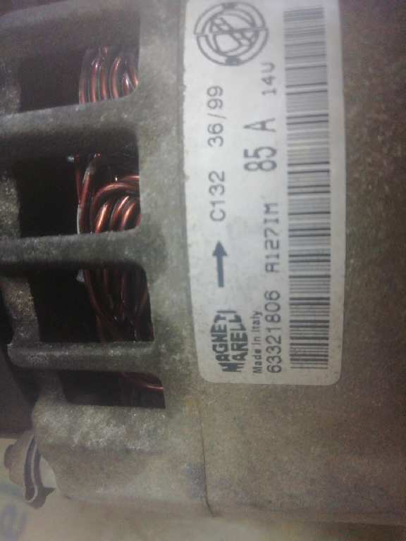 ALTERNADOR FIAT PUNTO BERLINA 1.9 Diesel Eco 46413021 - Imagen 3