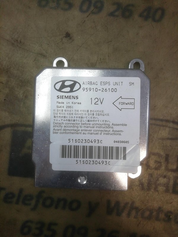 CENTRALITA AIRBAG HYUNDAI SANTA FE (SM) * | 0.01 - 0.06 9591026100 - Imagen 3