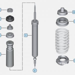 AMORTIGUADOR TRASERO IZQUIERDO BMW X1 (E84) 2.0 Turbodiesel CAT   |   0.09 - ... 33526855243