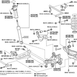 AMORTIGUADOR TRASERO IZQUIERDO TOYOTA RAV4 Hybrid 4x2 Advance   |   12.18 - 12.20 4879042030